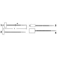 Cable ties with marking space