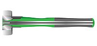 Soft-faced hammer with 3-component handle