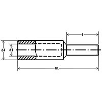 Al/Cu non-tension compession joints with Cu bolt
