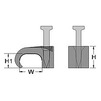 Nailing clips for flat cable