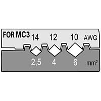 Einsätze Photovoltaik für MC3 Steckverbinder (Multi Contact)
