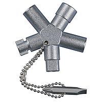 Universal switch cabinet key with crescent, „HUPkey“