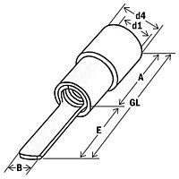 Socket sleeves (male) DIN 46231