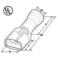 Socket sleeves (female), fully-insulated