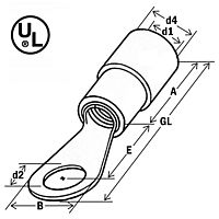 Ring terminals DIN 46237