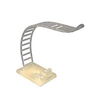 Adjustable cable clip with adhesive socket