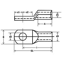 Tubular cable lugs for fine-wired, high flexible conductors
