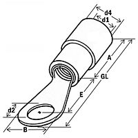 Ring terminals DIN 46237