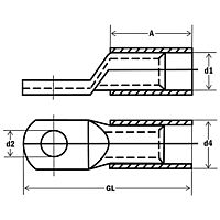 Tubularcable lugs, nylon-insulated, standard series