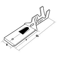 Socket sleeves (male) with latching tongue