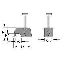 Nailing clips for round cable
